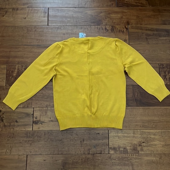 joseph A women’s Button up cardigan sweater Size S saffron NWT - Picture 7 of 9